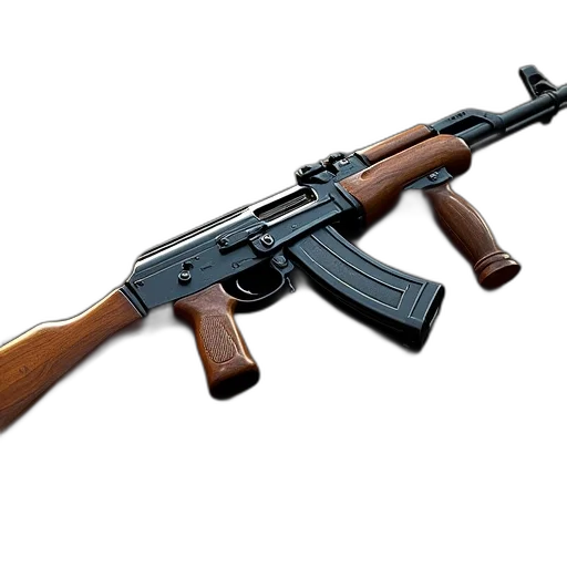 weapon, 3d render, photorealistic, real transparent PNG cut-out