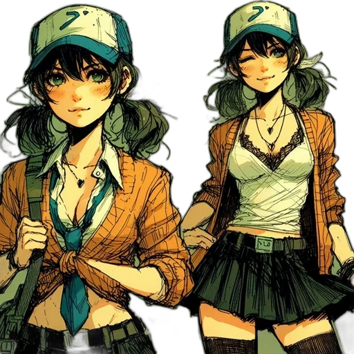 jacket, concept art, comic book art, anime transparent PNG cut-out