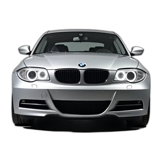 car, photorealistic, 3d render, silver transparent PNG cut-out