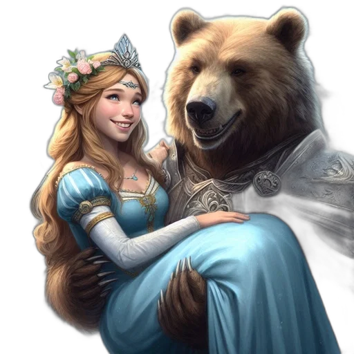 face, dress, animal, fantasy art transparent PNG cut-out