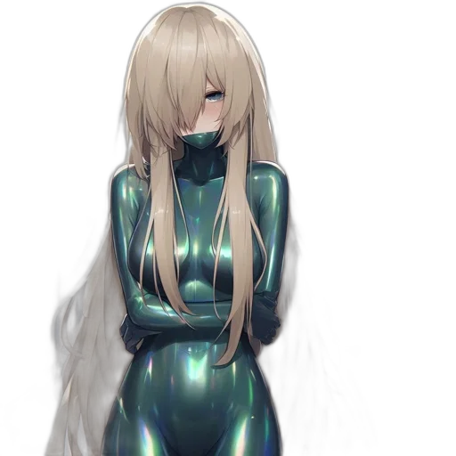 robot, dress, hair, dragon transparent PNG cut-out
