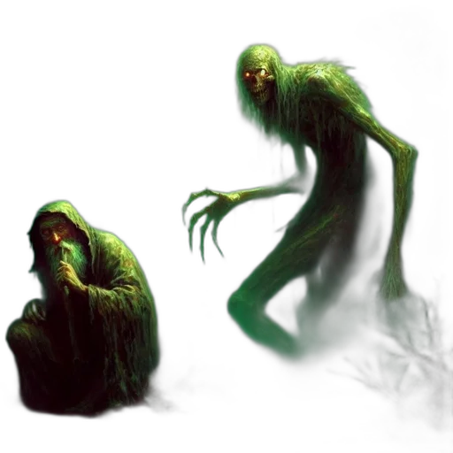 creature, concept art, fantasy art, 3d render transparent PNG cut-out