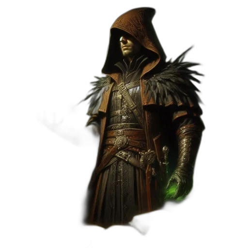 mask, staff, jacket, sword transparent PNG cut-out