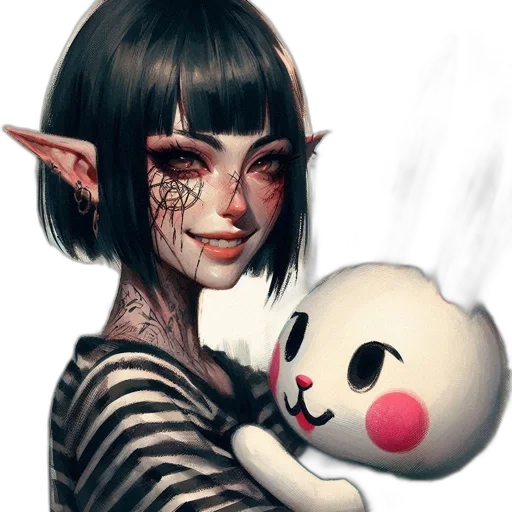 mask, creature, face, fantasy art transparent PNG cut-out