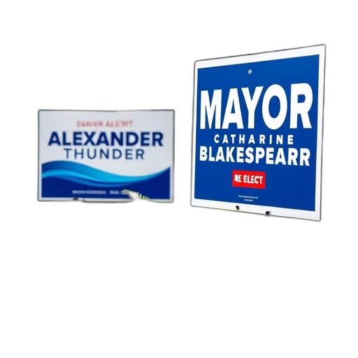 3d render, two, political, campaign transparent PNG cut-out