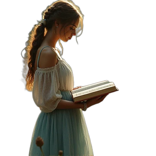 dress, fantasy art, photorealistic, oil painting transparent PNG cut-out