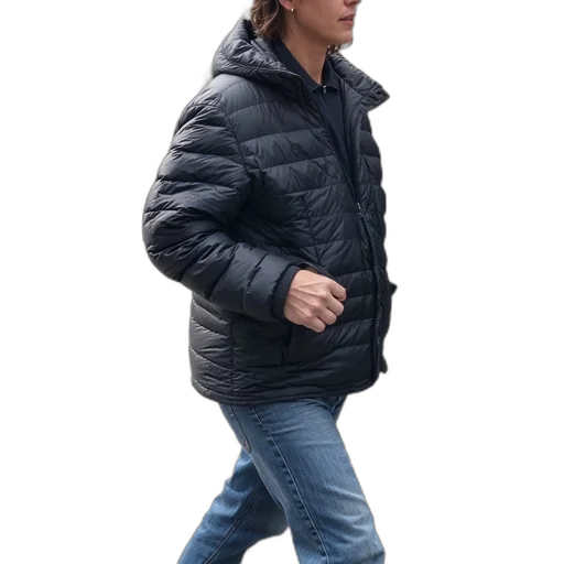 jacket, hat, shoes, hair transparent PNG cut-out
