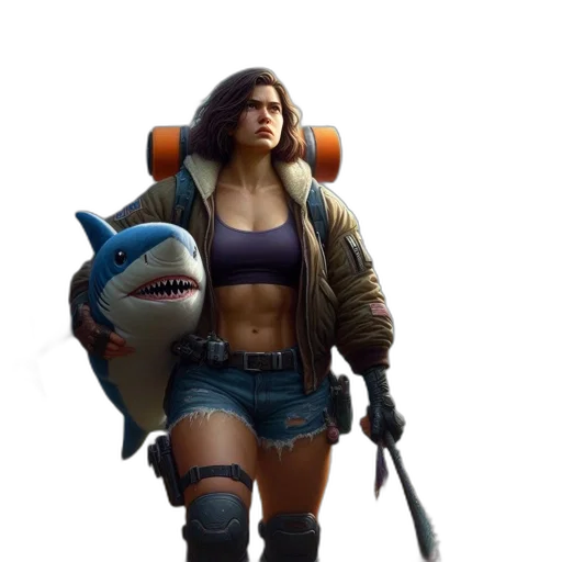 jacket, weapon, creature, animal transparent PNG cut-out