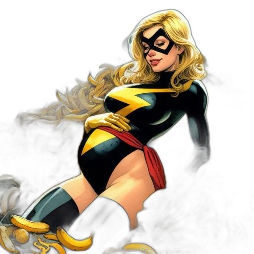 comic book art, concept art, cartoon, golden transparent PNG cut-out