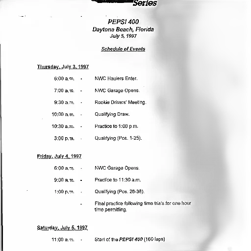 schedule, events, pepsi, 400 transparent PNG cut-out