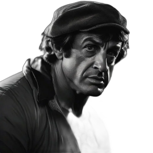 hat, face, staff, jacket transparent PNG cut-out