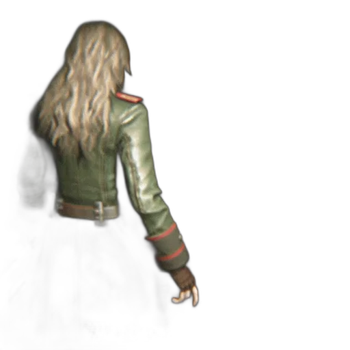 jacket, staff, dress, weapon transparent PNG cut-out