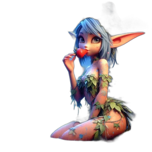 dragon, staff, dress, fantasy art transparent PNG cut-out