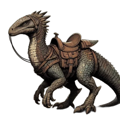 dragon, animal, creature, staff transparent PNG cut-out