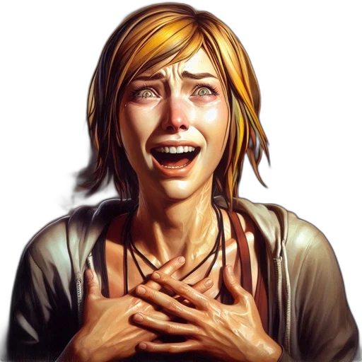 face, photorealistic, concept art, comic book art transparent PNG cut-out