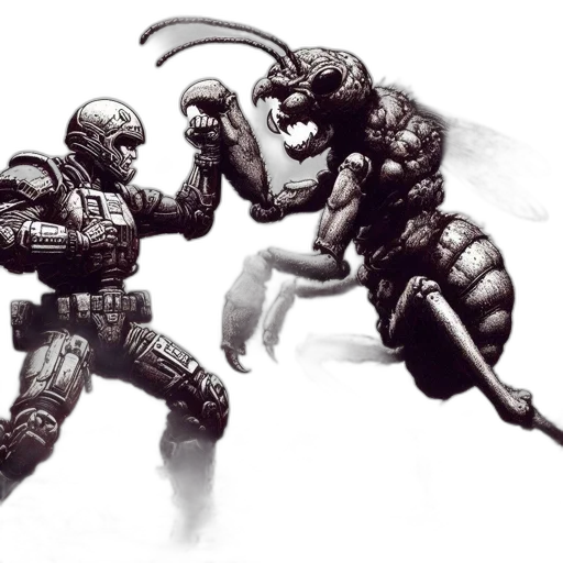 robot, weapon, creature, concept art transparent PNG cut-out