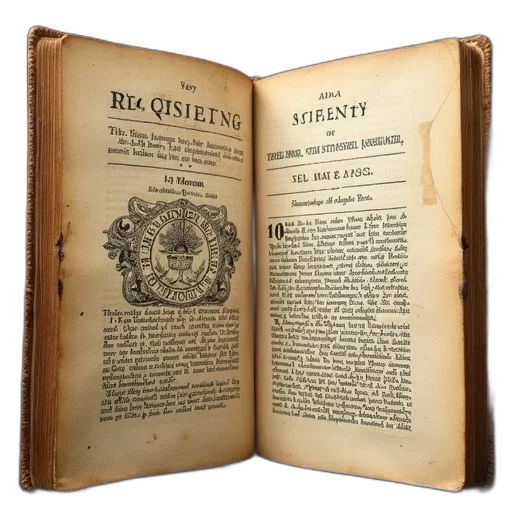 old, book, worn, cover transparent PNG cut-out