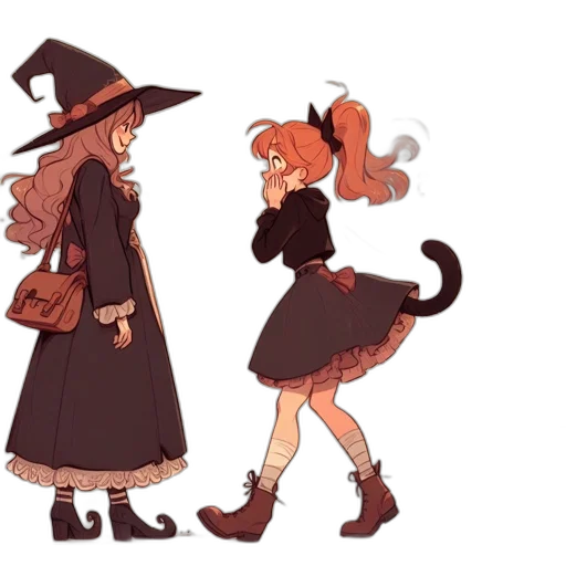 hat, dress, concept art, anime transparent PNG cut-out