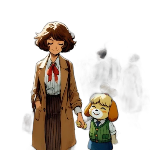 concept art, pixel art, comic book art, watercolor transparent PNG cut-out