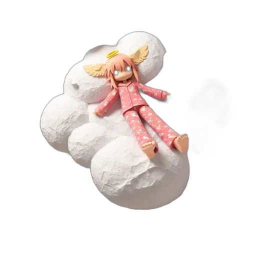 3d render, concept art, snow, animated transparent PNG cut-out