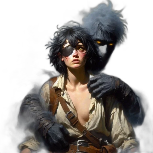 dragon, face, staff, mask transparent PNG cut-out