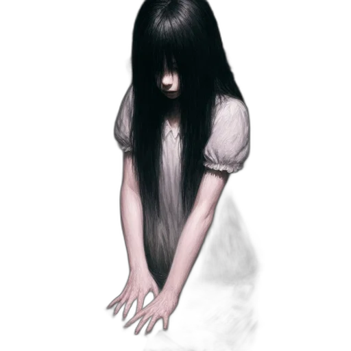 hair, dress, creature, face transparent PNG cut-out