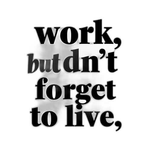 black, white, quote, words transparent PNG cut-out