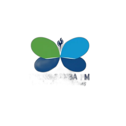 3d render, stylized, logo, featuring transparent PNG cut-out