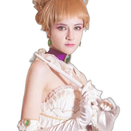 dress, jewelry, staff, robot transparent PNG cut-out