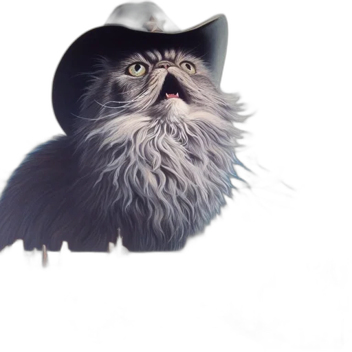 hat, animal, creature, face transparent PNG cut-out