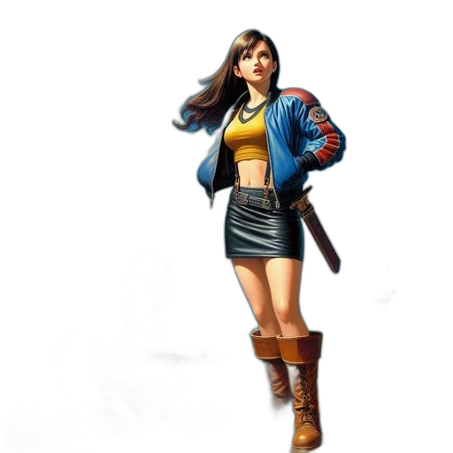 jacket, concept art, comic book art, fantasy art transparent PNG cut-out