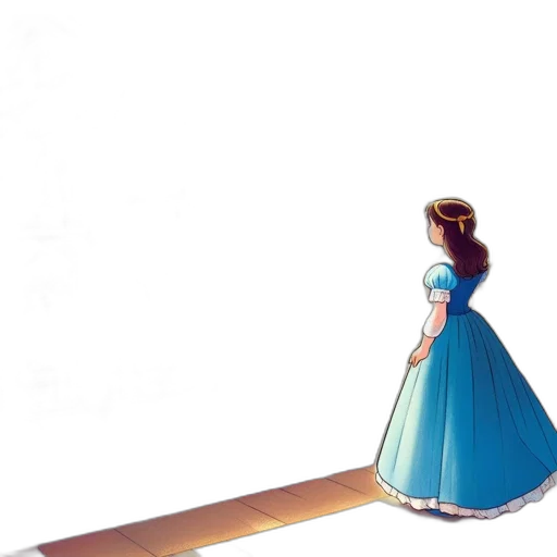 dress, crown, sword, hair transparent PNG cut-out