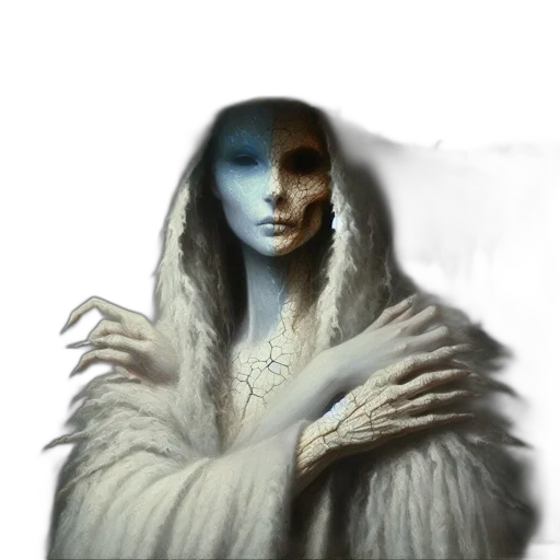 mask, face, creature, jacket transparent PNG cut-out