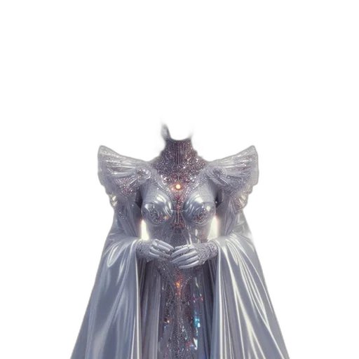 dress, crown, creature, mask transparent PNG cut-out