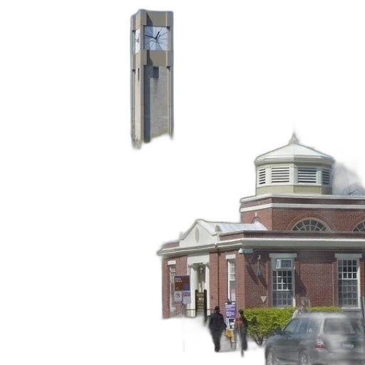 building, umbrella, 3d render, concept art transparent PNG cut-out