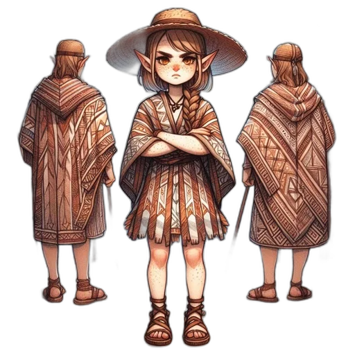 dress, staff, concept art, fantasy art transparent PNG cut-out