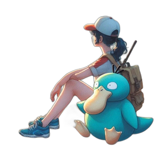 weapon, creature, hat, staff transparent PNG cut-out