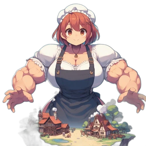 dress, staff, food, weapon transparent PNG cut-out