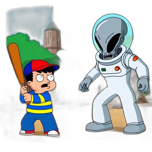 robot, concept art, cartoon, comic book art transparent PNG cut-out