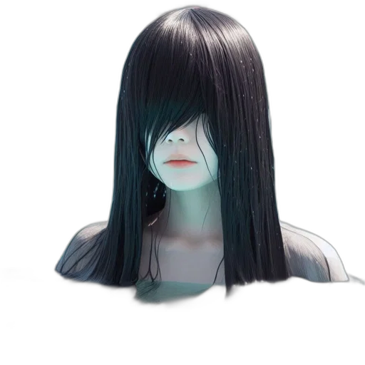 hair, mask, face, creature transparent PNG cut-out