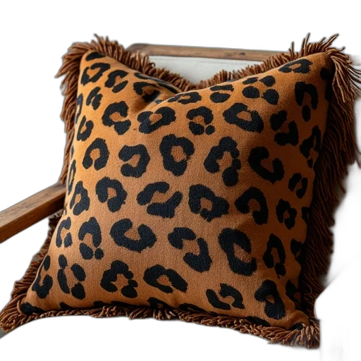 animal, print, pillow, has transparent PNG cut-out