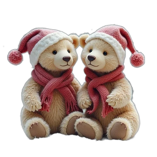 3d render, snow, picture, two transparent PNG cut-out