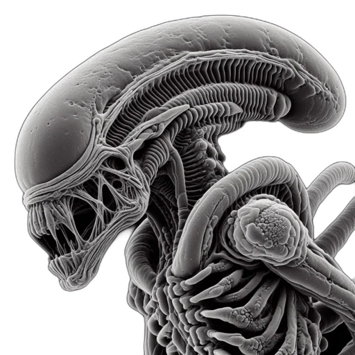 creature, robot, face, concept art transparent PNG cut-out