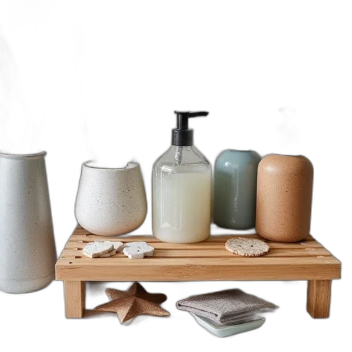 furniture, 3d render, earth tones, monochrome transparent PNG cut-out