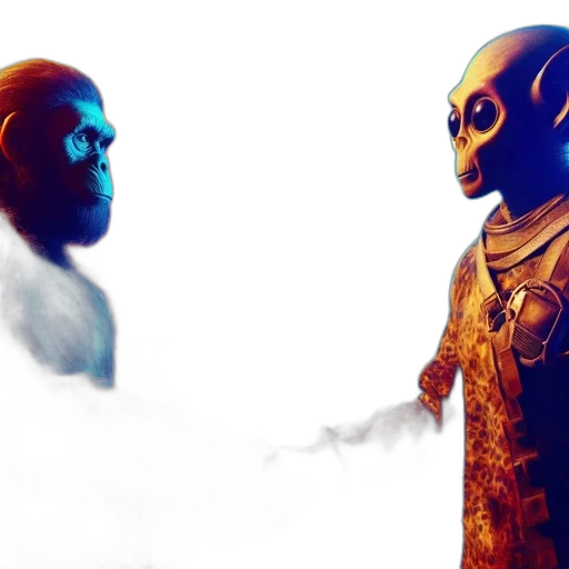 mask, robot, concept art, 3d render transparent PNG cut-out