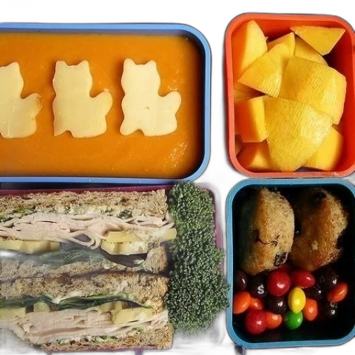 food, colorful, bento, box transparent PNG cut-out