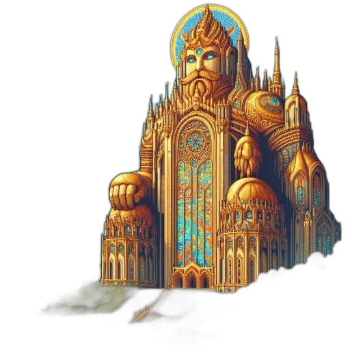 building, crown, concept art, fantasy art transparent PNG cut-out