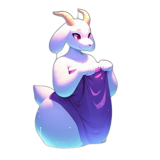 dress, dragon, creature, staff transparent PNG cut-out