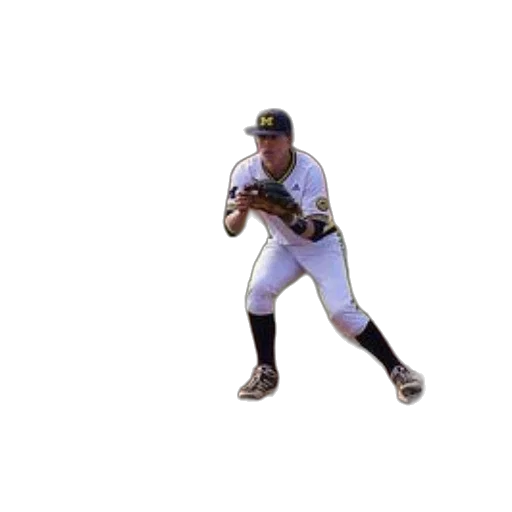 baseball, player, white, uniform transparent PNG cut-out