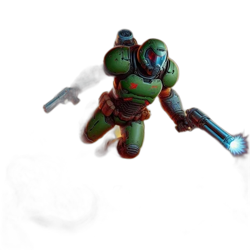 robot, weapon, staff, creature transparent PNG cut-out